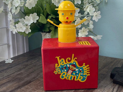 Vintage Jack in the Bank Mechanical Bank, Boston Advertising Bank at Duckwells