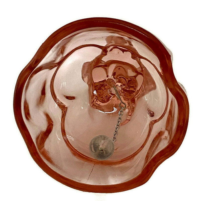 Vintage Pink Glass Bride Bell by Imperial Glass at Duckwells
