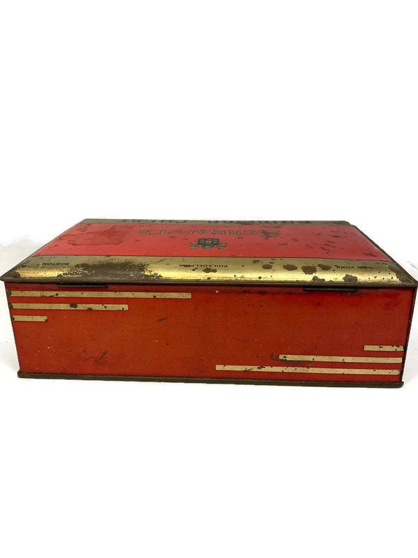 Vintage Schrafft's Metal Candy Box at Duckwells