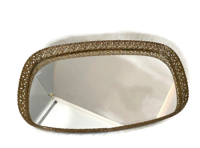 Vintage Vanity Mirrored Tray at Duckwells