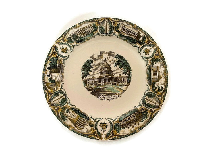 Vintage Washington DC Souvenir Plate at Duckwells