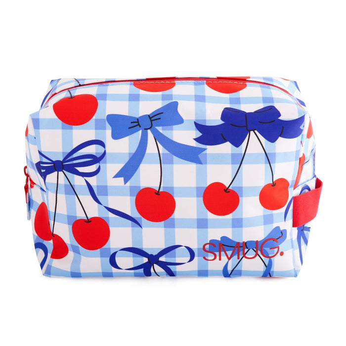 Wash Bag - Blue Cherries Print - Wash Bags