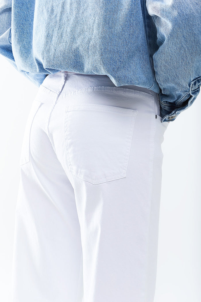 White Straight Pants wide leg - Coloured Jeans