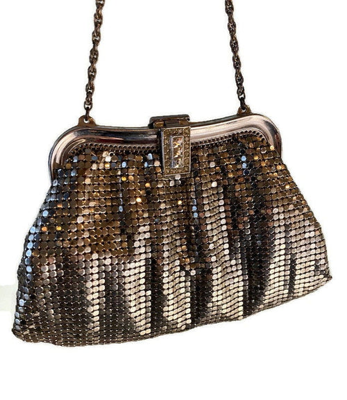 Whiting and Davis Silver Metal Mesh Coin Purse at Duckwells