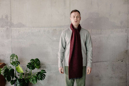 Wine Grange Lambswool Scarf - Cushendale Woollen Mills