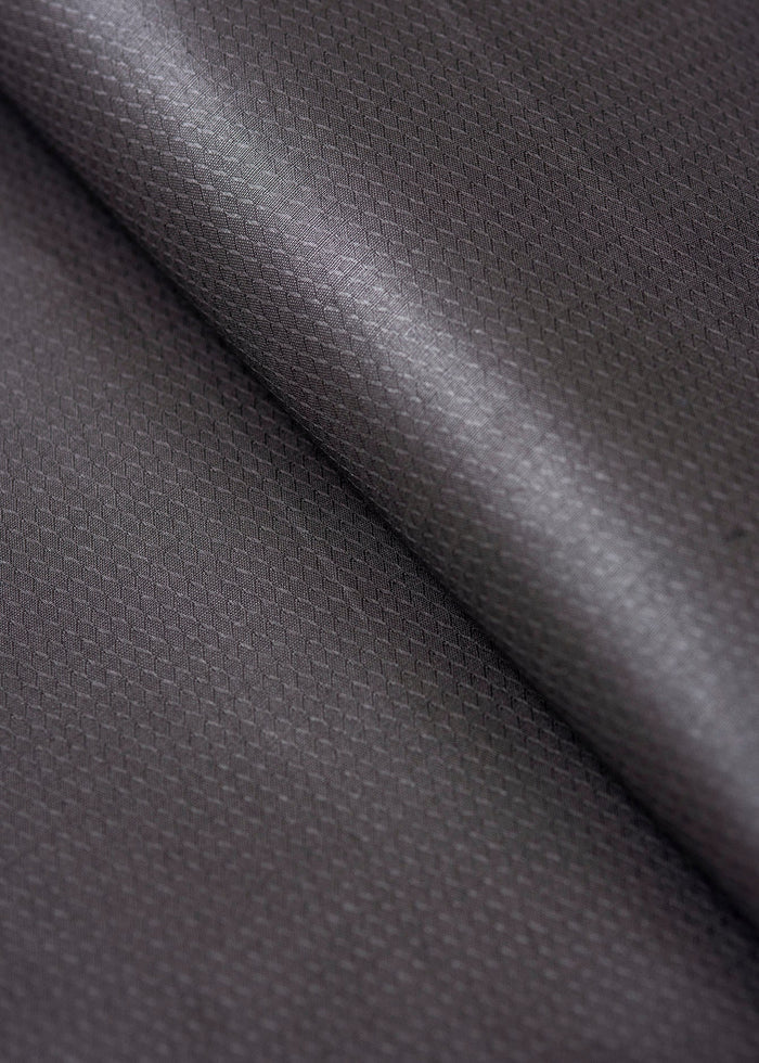 Brown cotton fabric with subtle woven texture