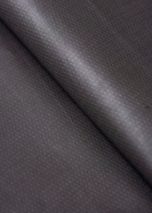 Brown cotton fabric with subtle woven texture