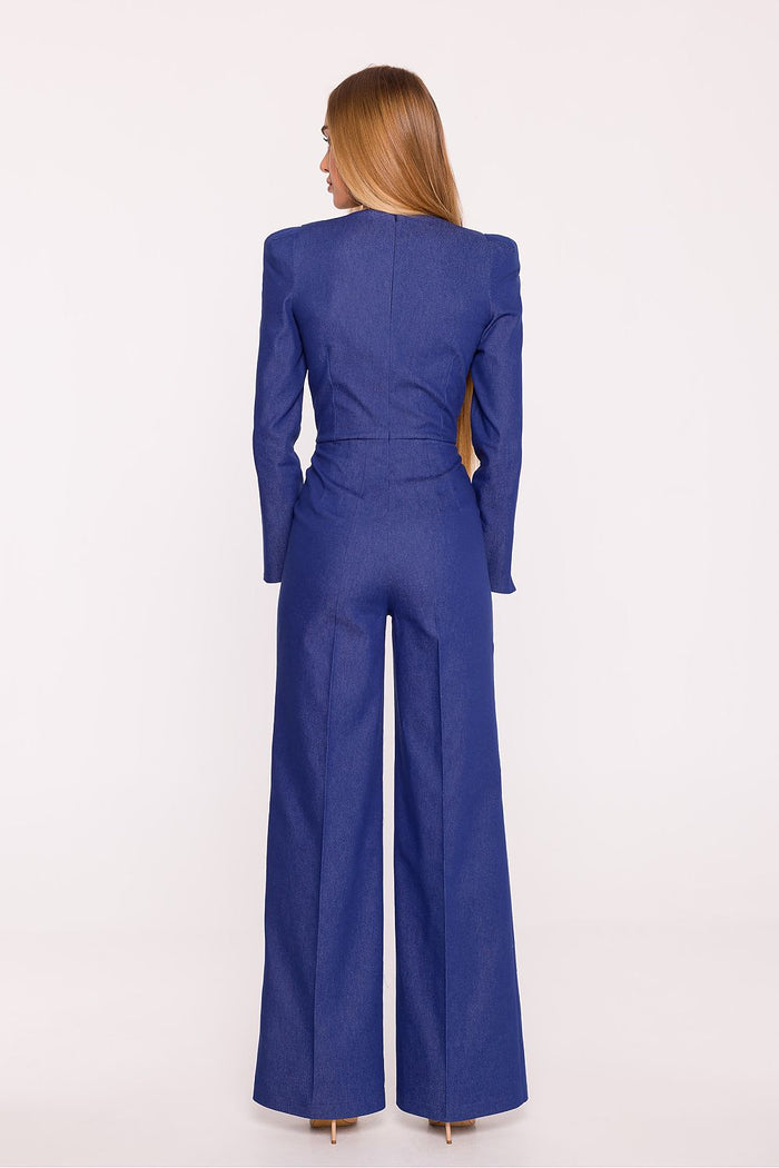 Women's Denim Jumpsuit | Stylish One-Piece Outfit - One-piece