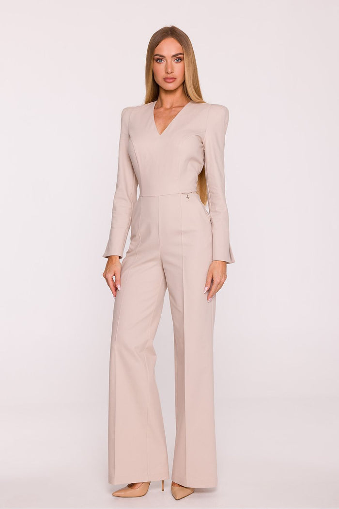 Women's Denim Jumpsuit | Stylish One-Piece Outfit beige - One-piece