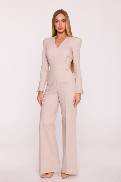 Women's Denim Jumpsuit | Stylish One-Piece Outfit beige - One-piece