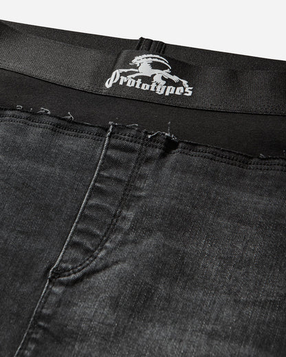 Prototypes Wmns Denim Pencil Skirt Black Skirts Denim Skirts PT09DE12WWBK BLACK