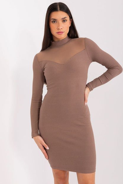 Women's Evening Wear Dress - Trendy Evening Look brown - Dresses