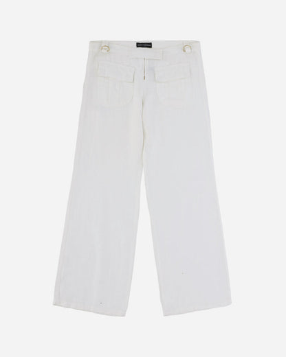 Pezze Vintage Wmns Dolce & Gabbana White Flared Trousers White Pants Flare 0672430 1