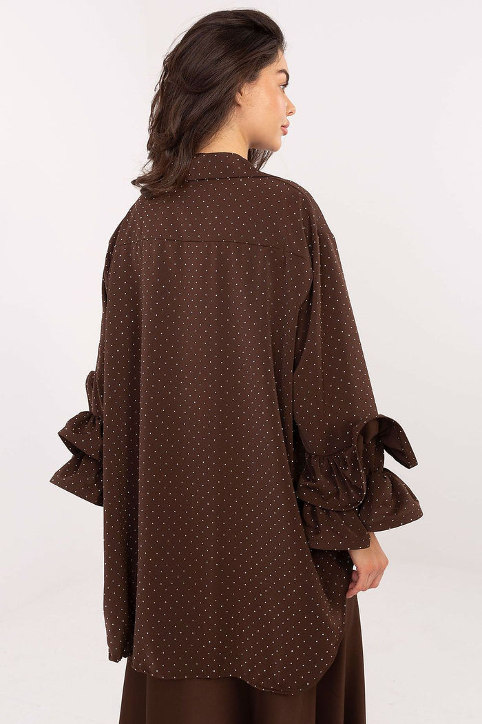 Women's Long Sleeve Shirt with Extended Back - Shirts