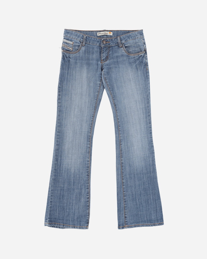 Pezze Vintage Wmns Low Waist Jeans From The 00S Blue Pants Denim 067248 1