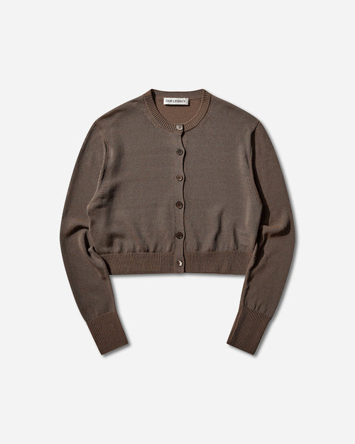 Our Legacy Wmns Micro Cardigan Cangiante Copper Tech Cotton Knitwears Cardigans W2263MC 001
