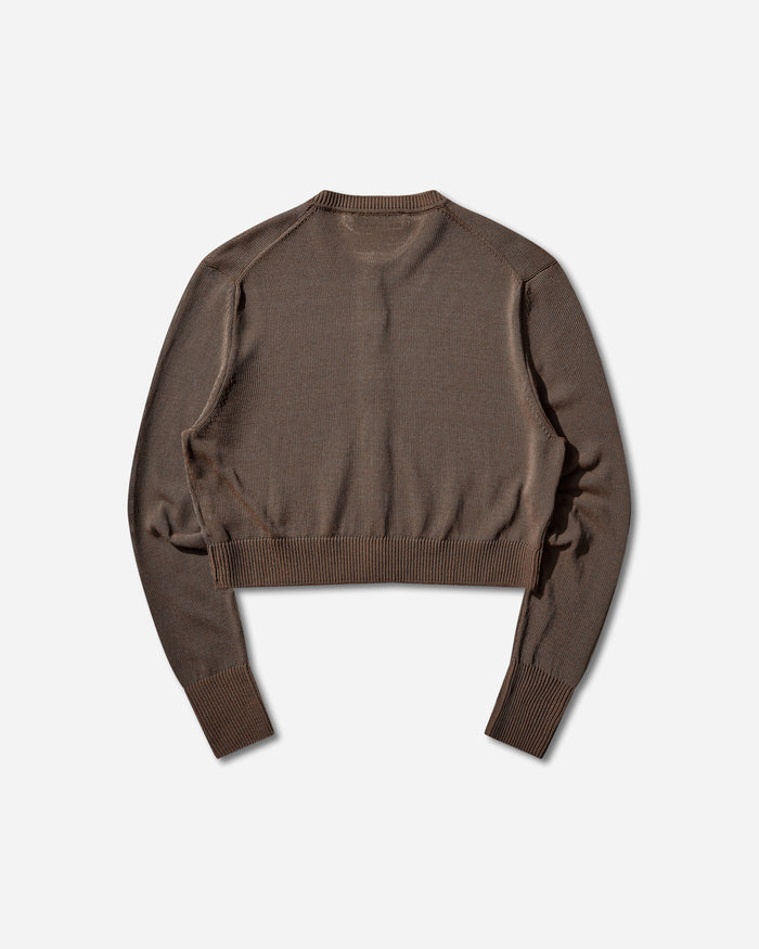 Our Legacy Wmns Micro Cardigan Cangiante Copper Tech Cotton Knitwears Cardigans W2263MC 001