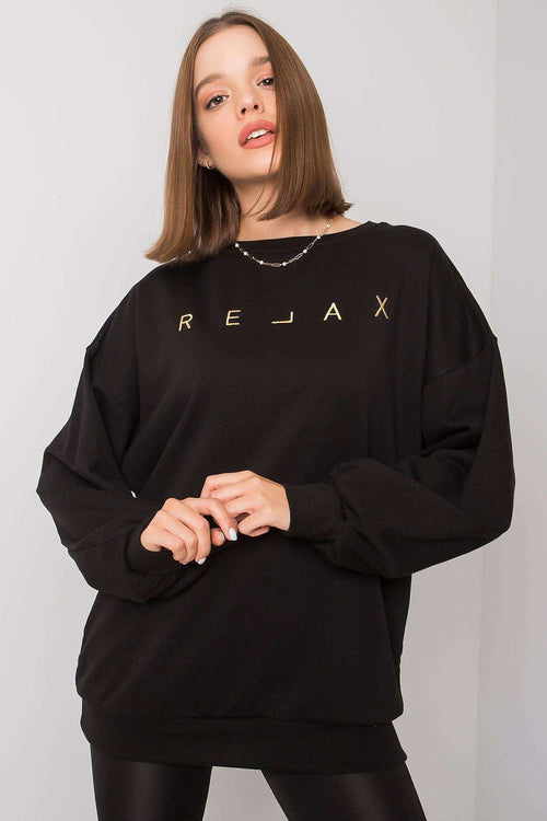 Women's Sweatshirt for Trendy Casual Wear black - Sweaters