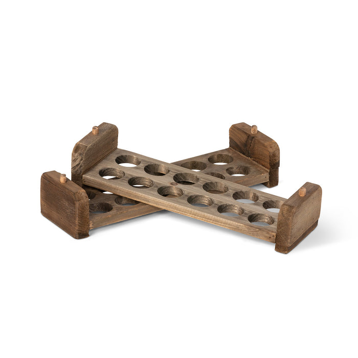 Wooden Stackable Egg Holder Set