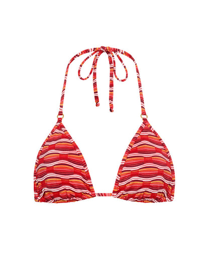 Off-model front view of the LSPACE x The Salty Blonde Tutti Frutti Banning Bikini Top.
