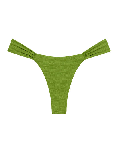 Off-model front view of the LSPACE x The Salty Blonde Verdant Dolce Bikini Bottom.