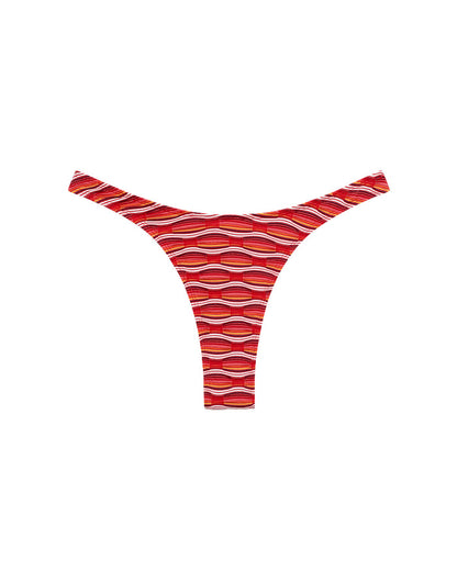Off-model front view of the LSPACE x The Salty Blonde Tutti Frutti Donnie Bikini Bottom.