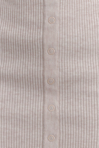 Xaden Wool Mix Knit Mini Dress - Oat Marle