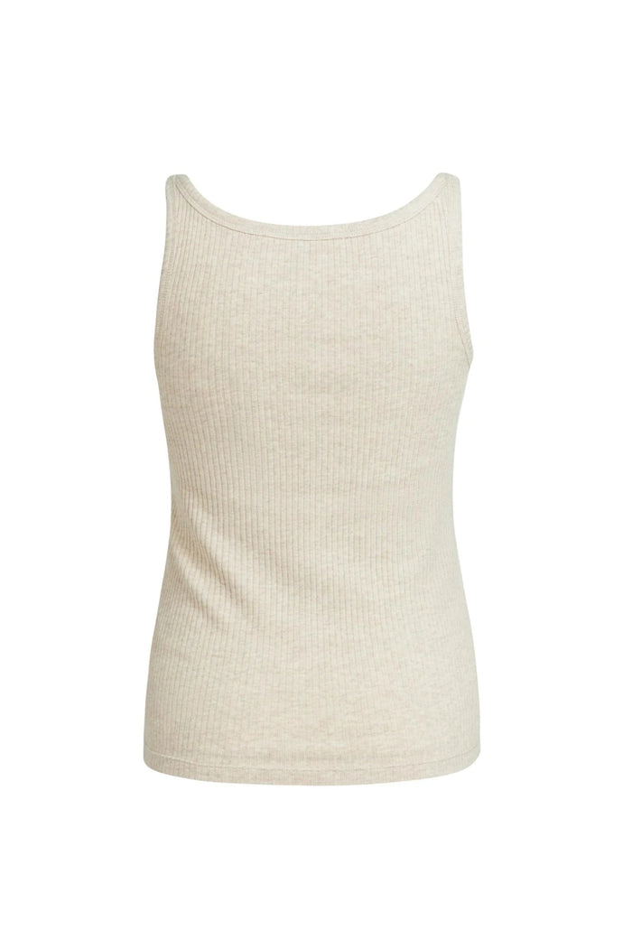 YAYA Soft Melange Singlet - Pure Cashmere Grey Melange 01-729066-609 Shop YAYA at Dotique
