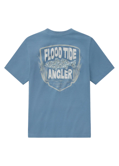 ssco camo fish Youth Flood Tide Short Sleeve Nautical Blue Tee