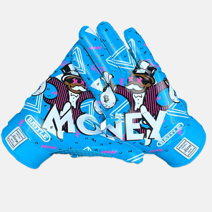 Youth "Money Man 2.0" Receiver Football Gloves