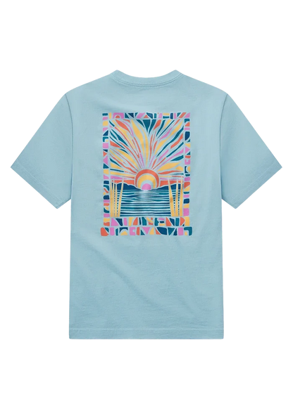 ssco baby blue paradise Youth Pieces of Paradise Short Sleeve Sky Blue Tee