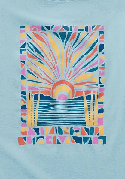 Youth Pieces of Paradise Short Sleeve Sky Blue Tee