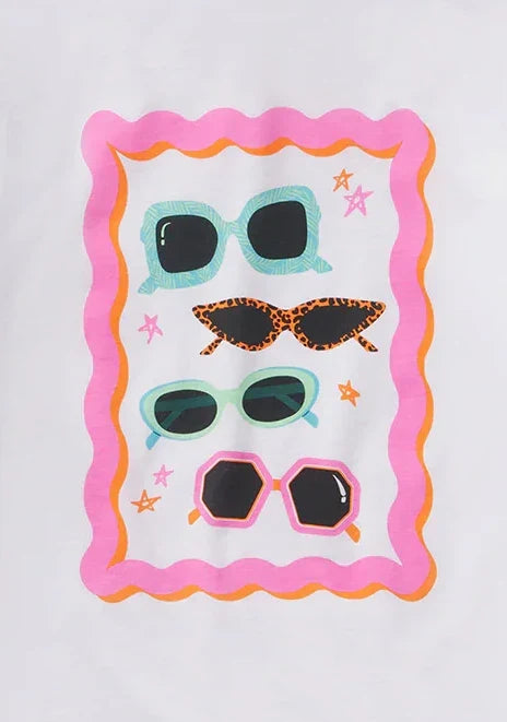 Youth Sunnies One Short Sleeve White Tee